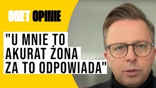 Poseł dostał kłopotliwe pytanie quotU mnie to akurat żona za to odpowiadaquot [upl. by Ehrman]