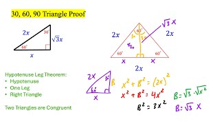 30 60 90 Triangle Proof [upl. by Kiefer191]