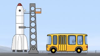 Großbau für Kinder  Die Rakete  Deutscher Cartoons für Kinder [upl. by Lertnahs]