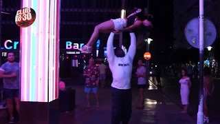 MAGALUF 2015 Is this man the worlds STRONGEST doorman [upl. by Lledraw]