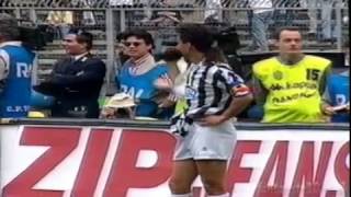 Roberto Baggio Juventus v Lazio audacious skill 9495 [upl. by Mosi]