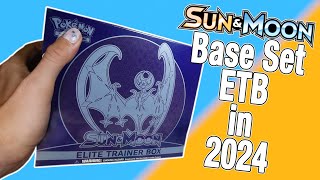 Opening Sun amp Moon Base Set Elite Trainer Box in 2024 [upl. by Hluchy]