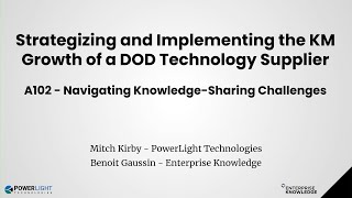 A102 Navigating KnowledgeSharing Challenges [upl. by Cookie]