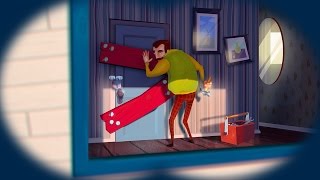 Estaba El Nuevo Vecino Desde El Comienzo   Hello Neighbor Pre Alpha [upl. by Ahtoelc]