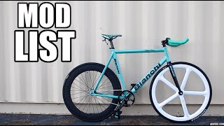 Everything Ive Done To My Bianchi Super Pista Fixie [upl. by Vevine]