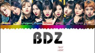 1 시간  1 HOUR LOOP TWICE 트와이스  BDZ  Color Coded Lyrics [upl. by Amat]