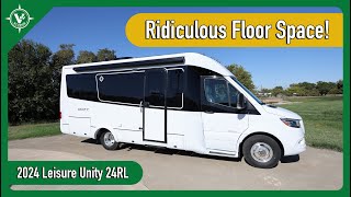 No SlideOuts No Problem  Leisure Travel Vans Unity Rear Lounge [upl. by Longmire672]