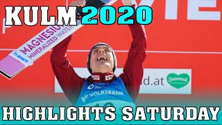 Skifliegen Kulm 2020  Die wichtigsten Highlights des Samstagsspringens [upl. by Ferdinande]