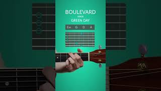 How to play quotBoulevard of Broken Dreamsquot verse by Green Day [upl. by Toille]