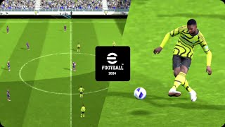 eFootball 2024 Mobile First Gameplay Impression  Amazing Graphics  High  60FPS [upl. by Whiffen]