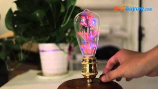 E27 ST64 500Lm 3W Starry LED RGB Edison Style Bulb [upl. by Awram]