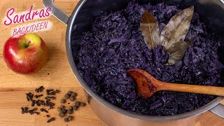 Rotkohl selber machen  Omas klassischer Apfelrotkohl  Rotkohl Rezept [upl. by Gomar253]