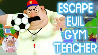 ESCAPE EVIL GYM TEACHER Obby 10 Whistles Hard Mode Roblox Gameplay Walkthrough No Death 4K [upl. by Kimberlyn556]