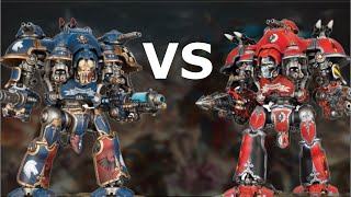 Imperial Knight Dominus  Knight Castellan vs Knight Valiant Comparison Warhammer 40000  40k [upl. by Conny374]