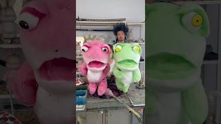 Cotton candy art modeling frog [upl. by Seel]