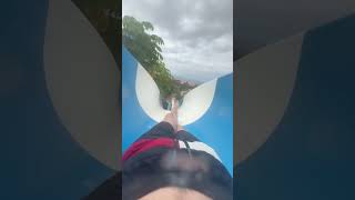 Steep Kamikaze Slide at Aqualand Costa Adeje themepark waterslide viralvideo [upl. by Llerrem]