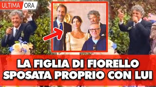 Fiorello al matrimonio della figlia Olivia ma nessuno sa che il marito è il figlio di [upl. by Blaze44]