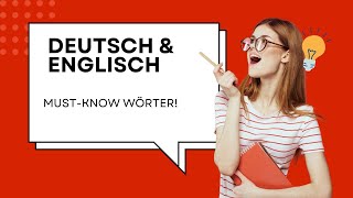 Wichtige Alltagswörter auf Deutsch und Englisch lernen Learn Important Everyday Words [upl. by Petras]