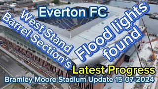 Everton FC New Stadium at Bramley Moore Dock Update 15072024 [upl. by Solegnave]