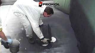 Spraying polyurea on water  Prokol Coating Group [upl. by Ellerehs]