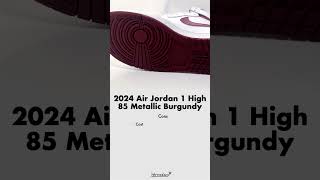 2024 Air Jordan 1 High 85 Metallic Burgundy Review kixxstar [upl. by Ynahirb]