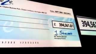 Bob Webb 6 million kleeneze cheque [upl. by Siletotsira]