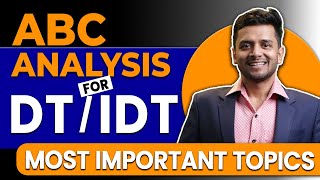 DT amp IDT Important Topics  CMA Direct amp Indirect Tax ABC Analysis  CMA Intermediate Group 1 [upl. by Enellij798]