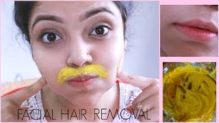 DIY Facial Hair Removal Mask  Naturally amp Permanently at Home [upl. by Odnomar220]