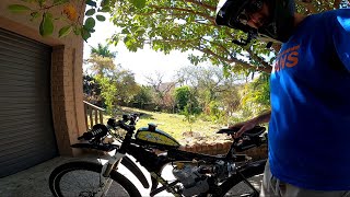 Ride Along to Nahoon motorizedbicycle with Jackshaft Kit  Gears gasbike motorizada80cc [upl. by Derreg]