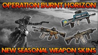 NEW OPERATION BURNT HORIZON SEASONAL WEAPON SKINS TTS  Rainbow Six Siege Operation Burnt Horizon [upl. by Davy]