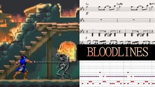 Bloodlines from Castlevania Dracula X Stage 1  Sheet Music [upl. by Ashwin510]