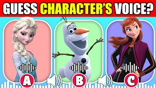 Guess The Frozen 1 amp 2 Movie Characters by Their Voice  Elsa Anna Kristoff Olaf Hans [upl. by Grail]