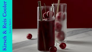 Erfrischender Kirsch amp Reis Cooler mit Sake – Sommer Cocktail Rezept [upl. by Nnylireg]