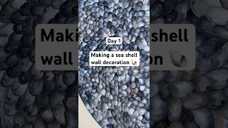 Making a stunning wall decoration with sea shells mussels seashells naturalart [upl. by Ycats229]