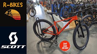 Scott Scale 970 fiery red MTBHardtail  2023  WALKAROUND REVIEW [upl. by Kcirre]