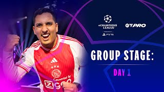 eChampions League  Group Stage  Day 1 [upl. by Arorua]