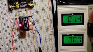 HLS 14F3L DC12V C relay as a double pole double throw switch demonstration circuit explained [upl. by Livia401]