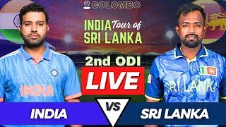 India vs Sri Lanka Live 2nd ODI Match  IND vs SL ODI Live Match Score  Live Cricket Match Today [upl. by Ebeneser582]