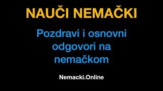 Nemački jezik 2  Pozdravi i odgovori na nemačkom  NemackiOnline [upl. by Bettencourt845]