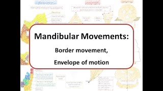 Mandibular movements Border movements and Envelope of Motion [upl. by Ilram]