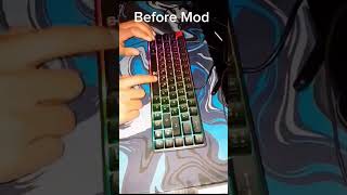 I modded A Membrane Keyboard Before And After keyboard gaming modding membrane mod mods [upl. by Eirrol238]