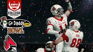 Go Daddy Bowl  Ball State Dynasty  NCAA 14 Ep12 [upl. by Afirahs]