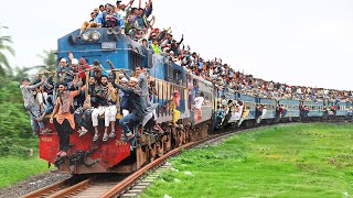 Riding Cheapest Overloaded Train of Bangladesh [upl. by Ronny406]