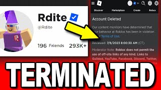 The Worst Roblox Ban of the year [upl. by Gonick]