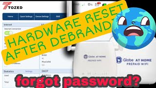 HOW TO HARD RESET DEBRAND GLOBE AT HOME WIFI ZLT S10G MODEM 2022 [upl. by Stepha]