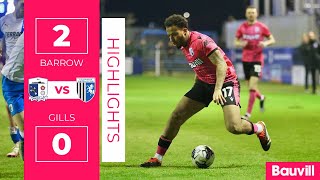 HIGHLIGHTS  Barrow 2 Gillingham 0 [upl. by Gypsy]