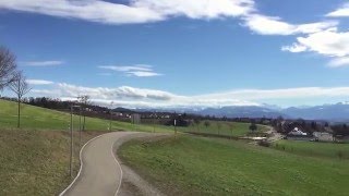 Aussicht Mutschellen Berikon Widen Panorama Blick Alpen [upl. by Yriek]