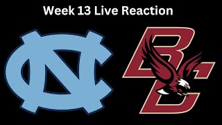 UNC VS Boston College Live Reaction College Football [upl. by Luben188]