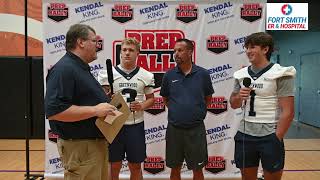 Greenwood football coach and players  Prep Rally Media Day 2024 [upl. by Innoc]