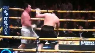 Guy falls out the boxing ring [upl. by Kreegar]